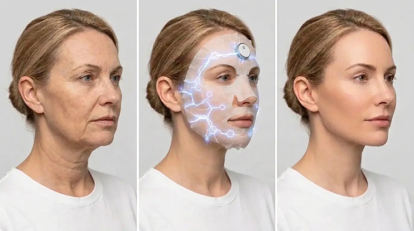 Naraskin Lab microcurrent face mask product shown on a clean surface